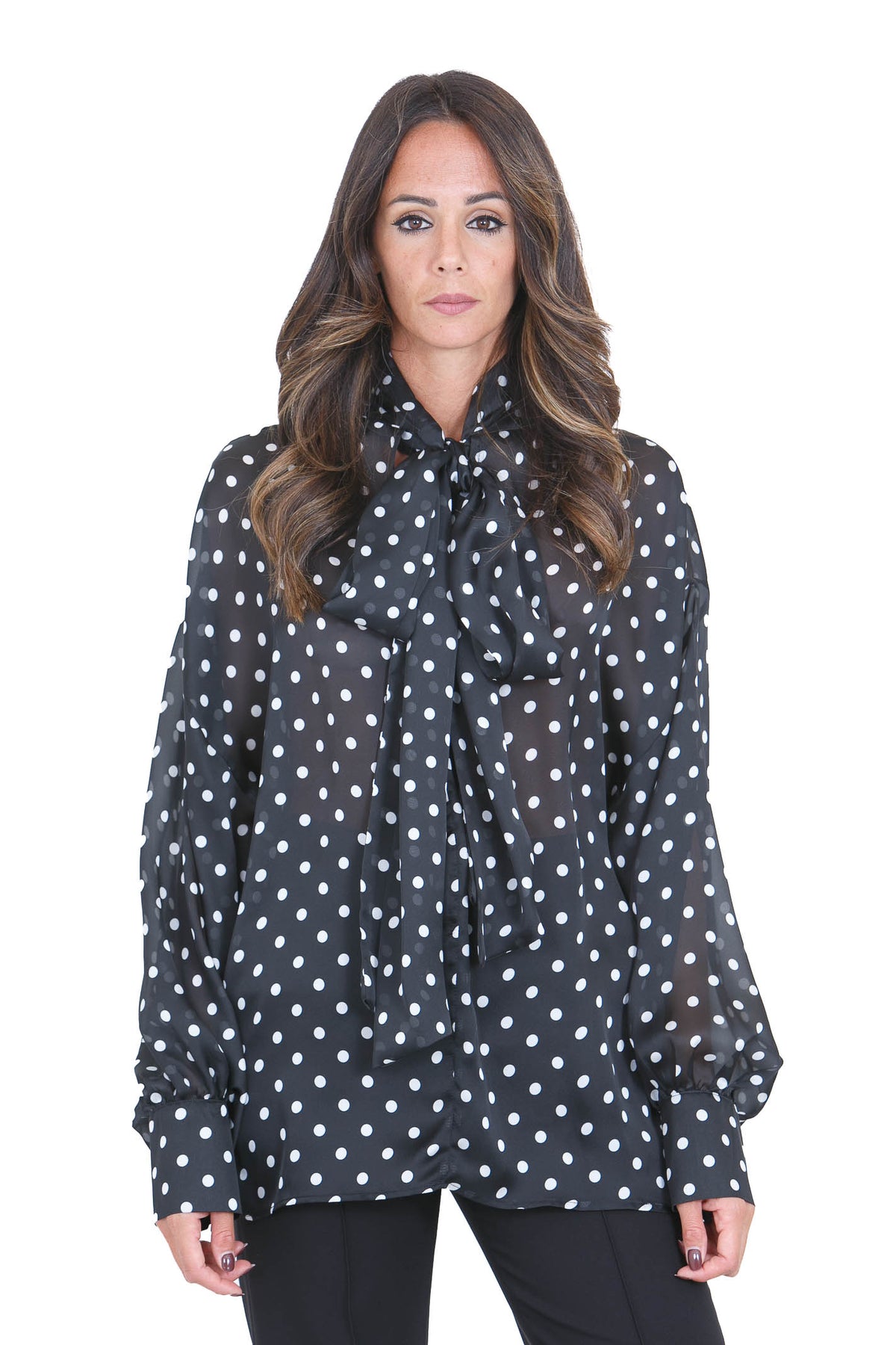 ACTUALEE Camicie Bianco/nero 17134 B/N