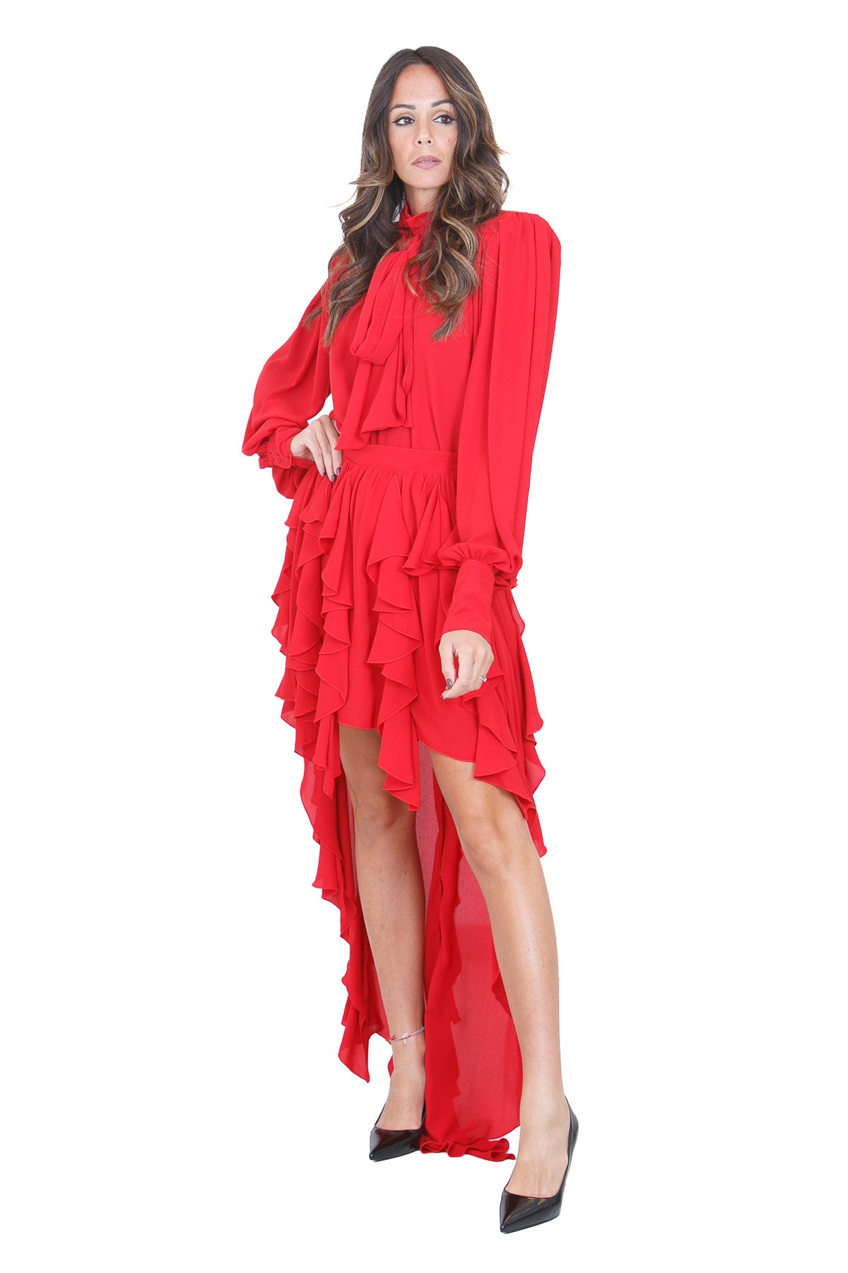 ACTUALEE Gonne Red 17176 40