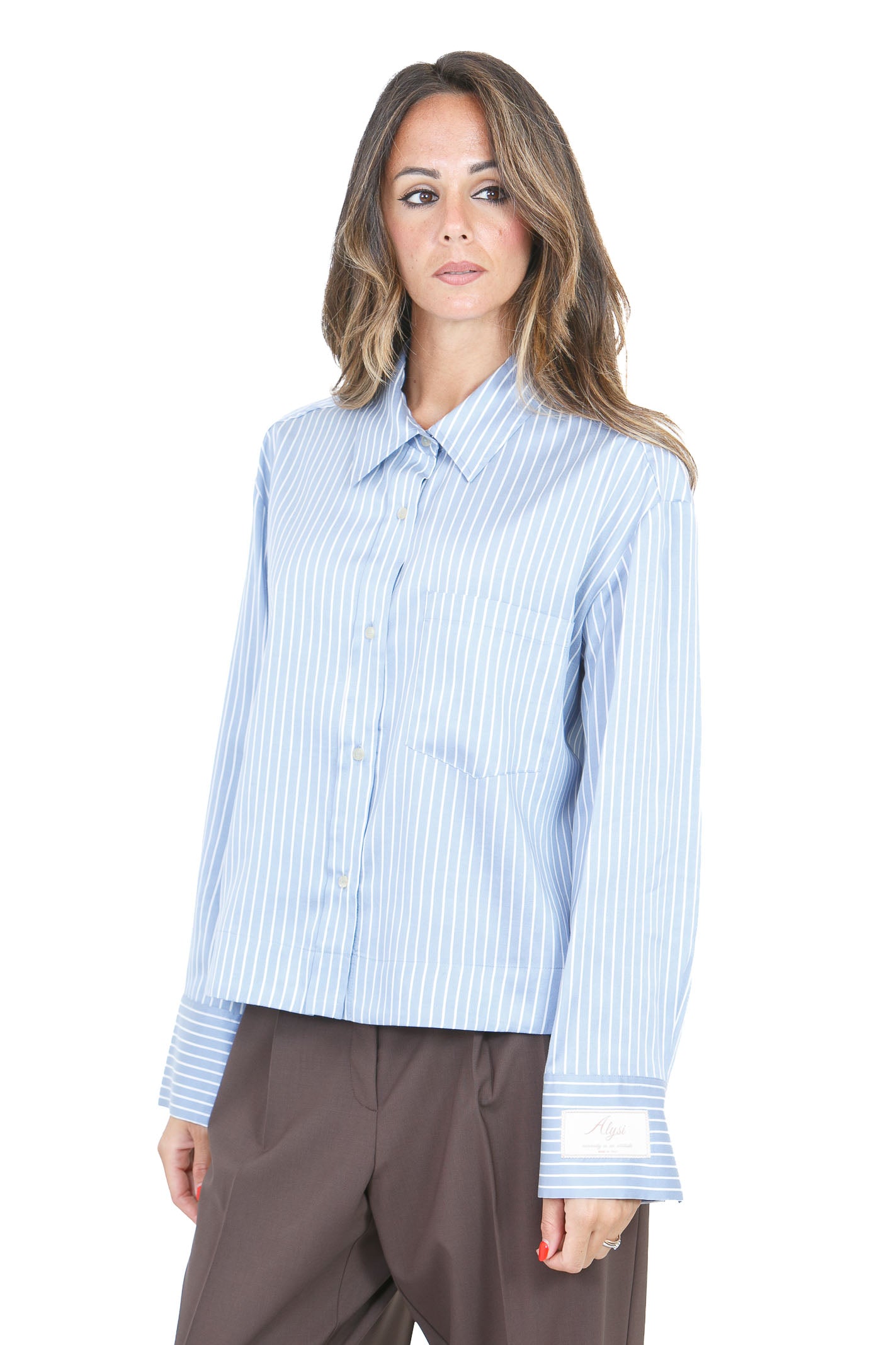 ALYSI Camicie Azzurro 166202-A6002 AZ