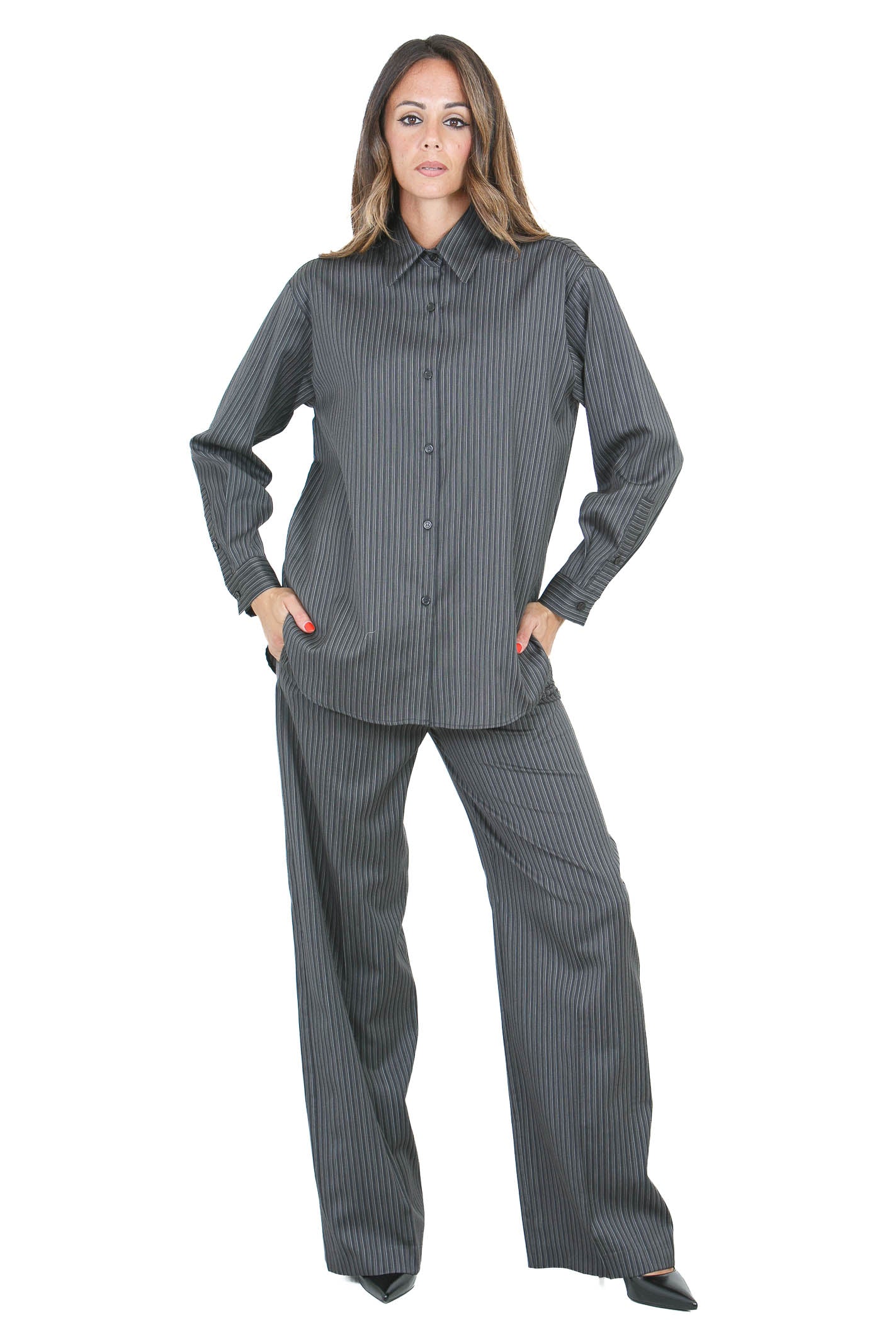 ALYSI Camicie Antracite 166259-A6235 AN