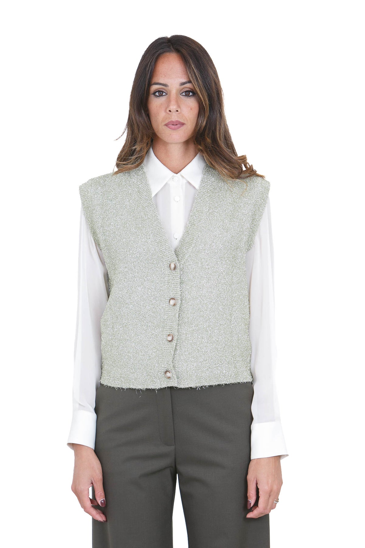 ALYSI Gilet Platino 266401-A6215 PLAT