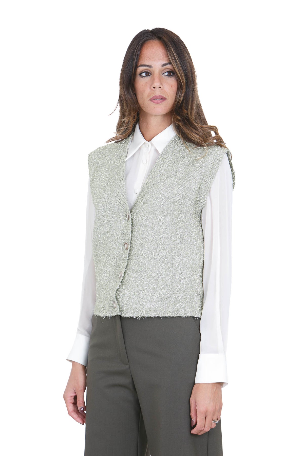 ALYSI Gilet Platino 266401-A6215 PLAT