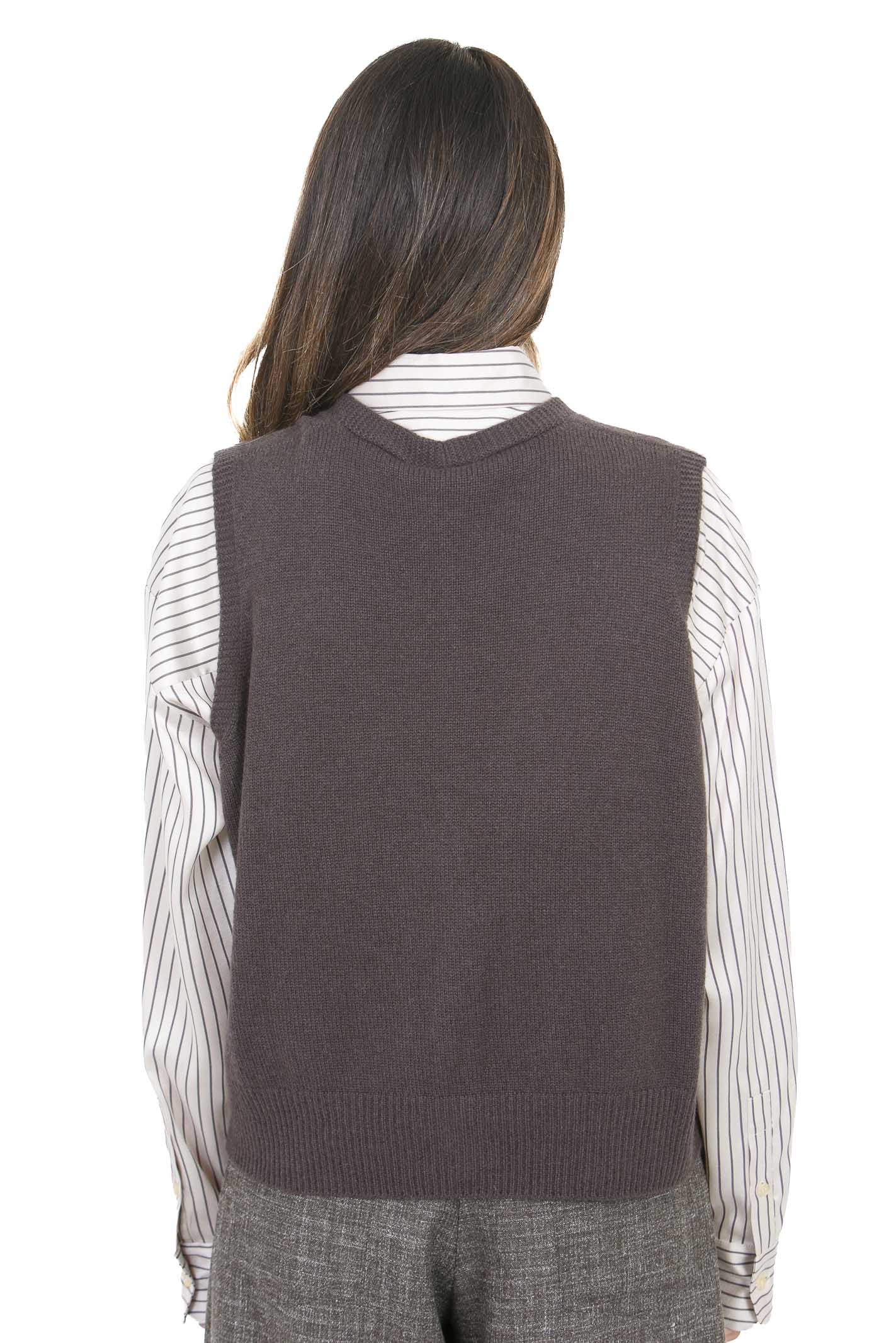ALYSI Gilet Cacao 266440-A6043 CACAO