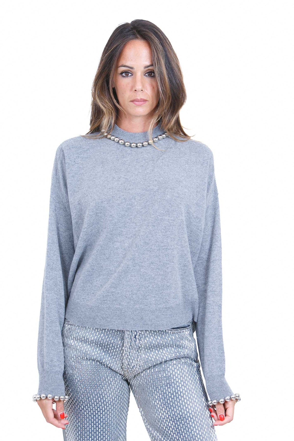 CIRCUS HOTEL Maglie Grigio melange H6WR05 X91-0