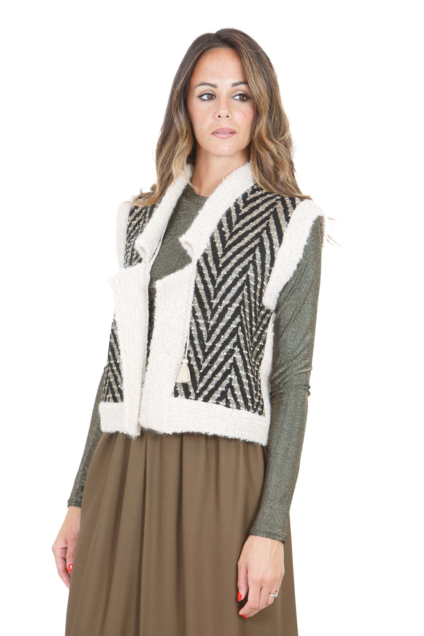 FORTE FORTE Gilet Nero 15016MYJACKET 8001