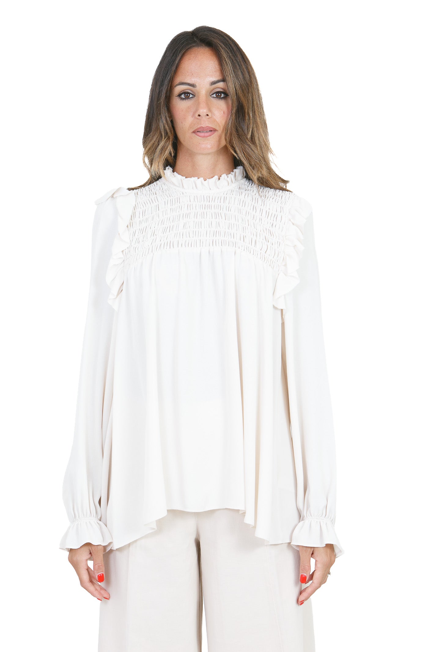 FORTE FORTE Camicie Avorio 15084MYSHIRT 0006