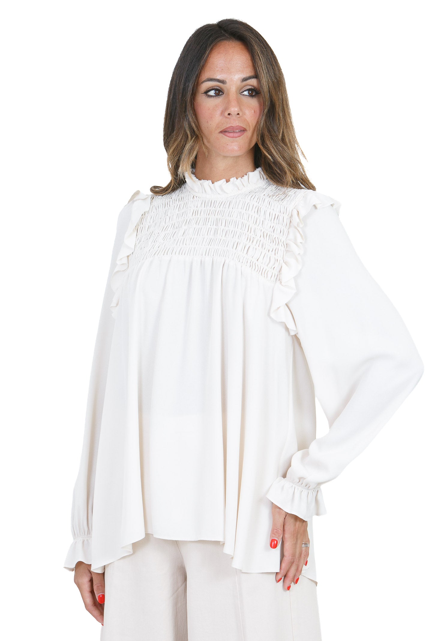 FORTE FORTE Camicie Avorio 15084MYSHIRT 0006