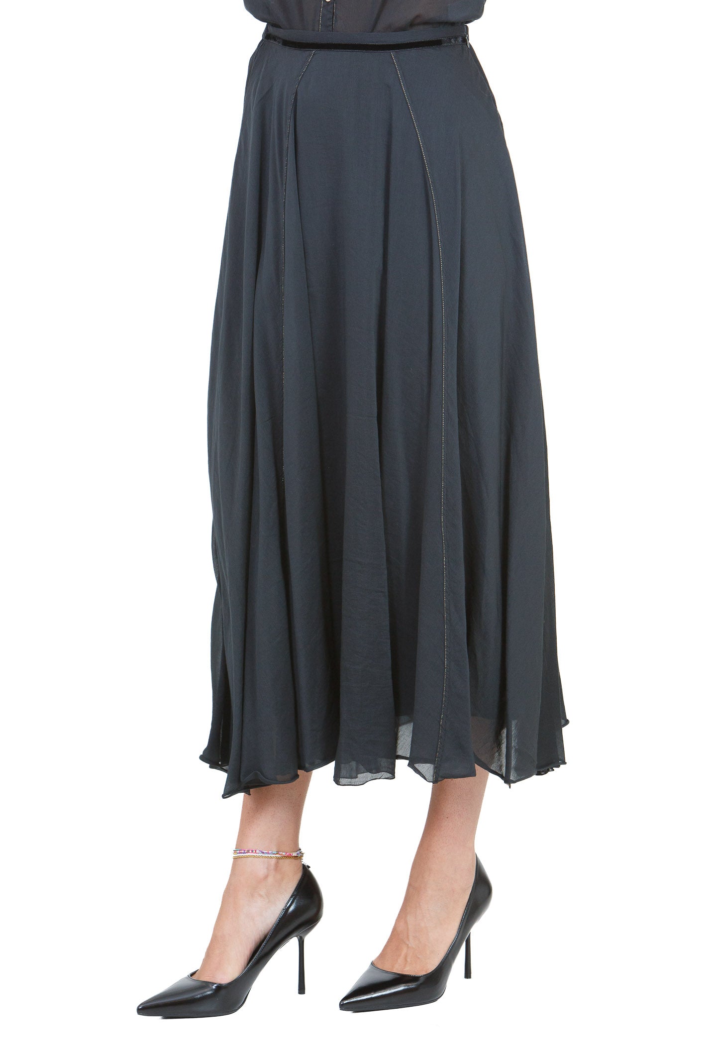 FORTE FORTE Gonne Nero 15105MYSKIRT 8008