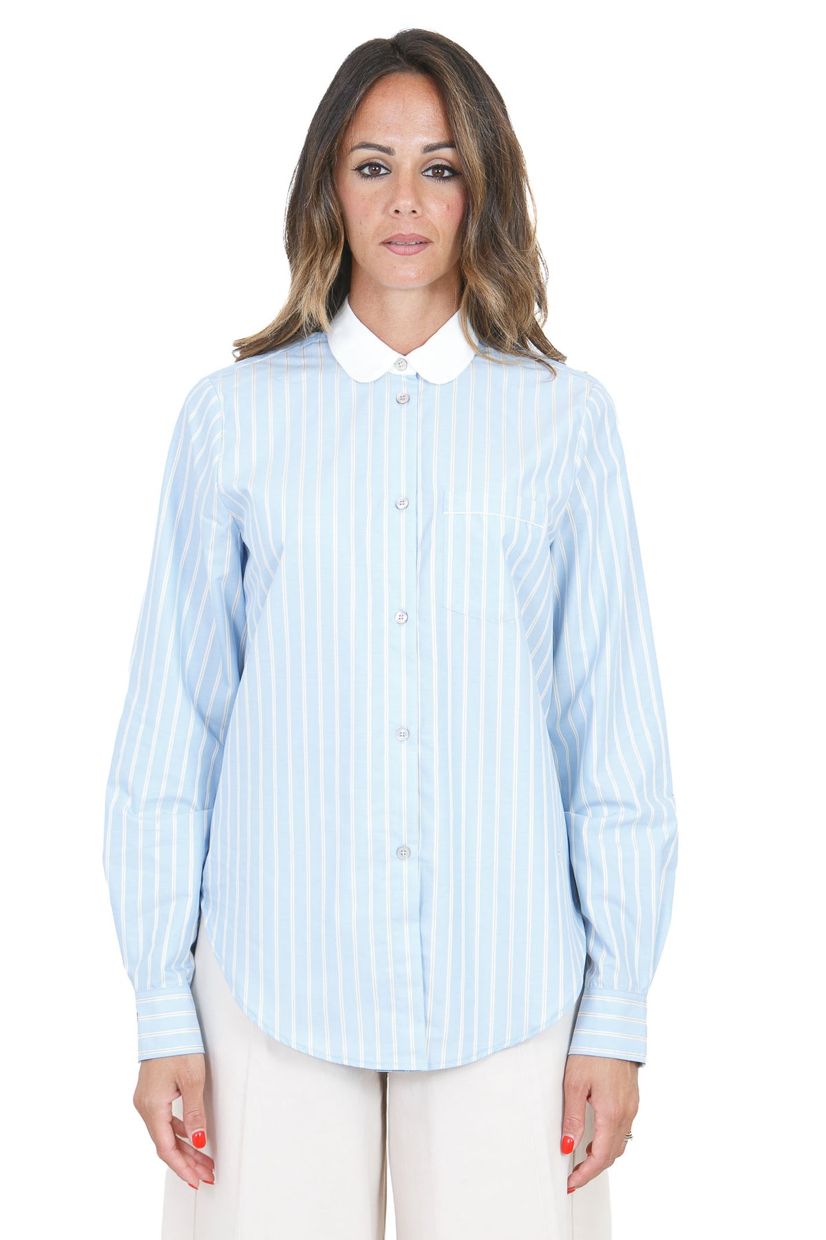 FORTE FORTE Camicie Oxford blue 15108MYSHIRT 5015