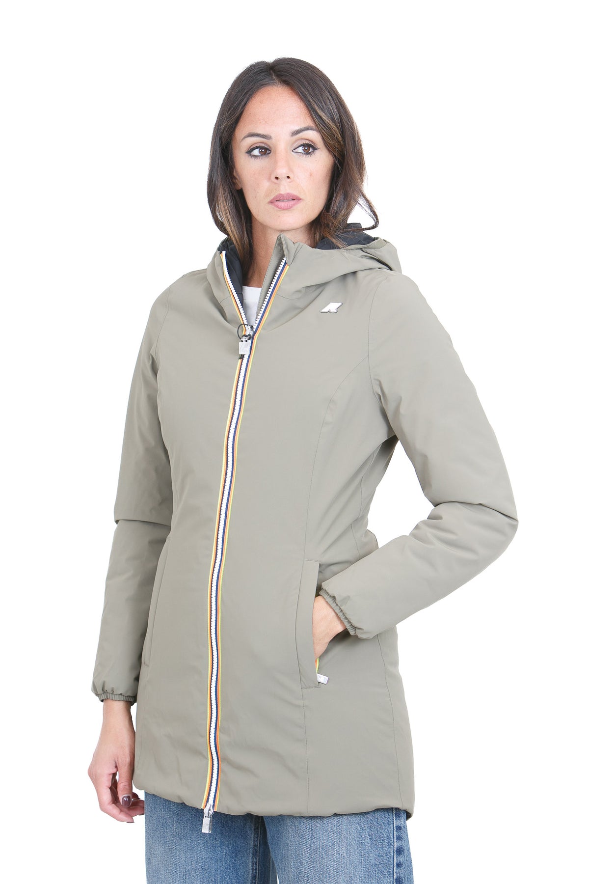 K-WAY Giubbotti Greenarmy/blackpure DENISE-K6128UW DBR
