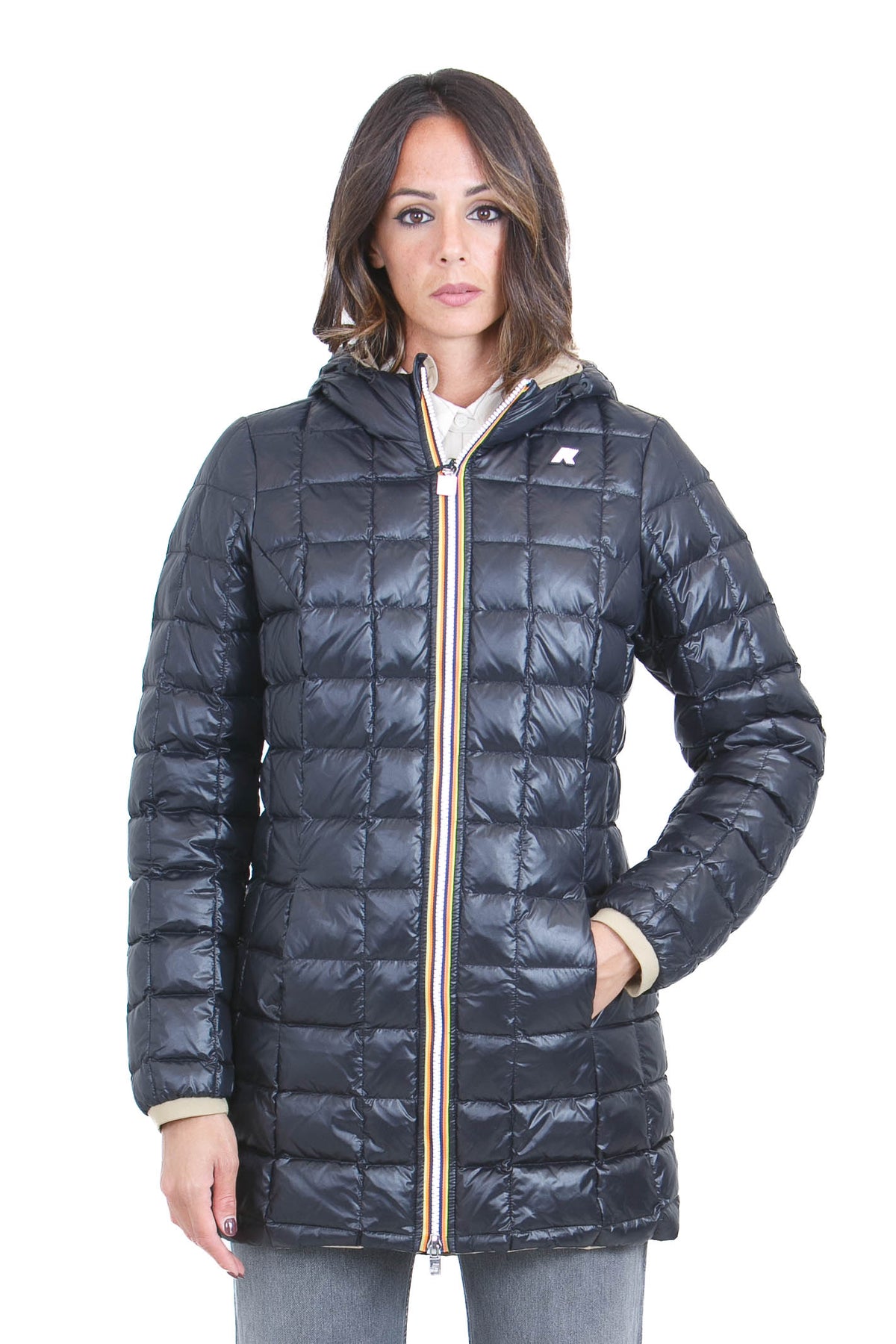K-WAY Giubbotti Beigekhaki/blackpure DENISE-K8134CW DBS