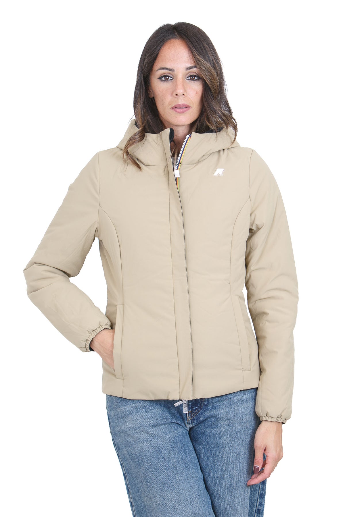 K-WAY Giubbotti Blackpure/beigekhaki LILY-K6128TW DBN