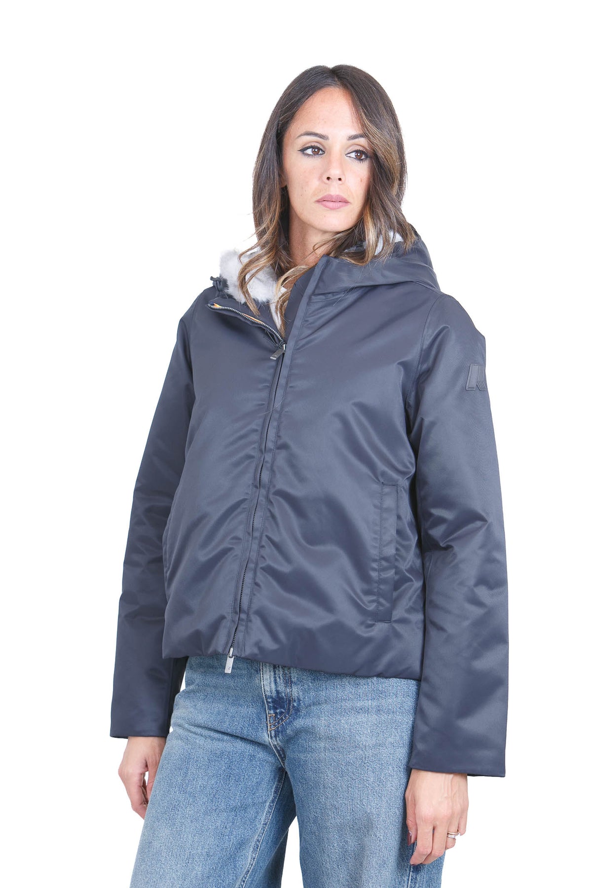 K-WAY Giubbotti Blackgreyish/bicolorfur OLGASHINY-K61511W DDM