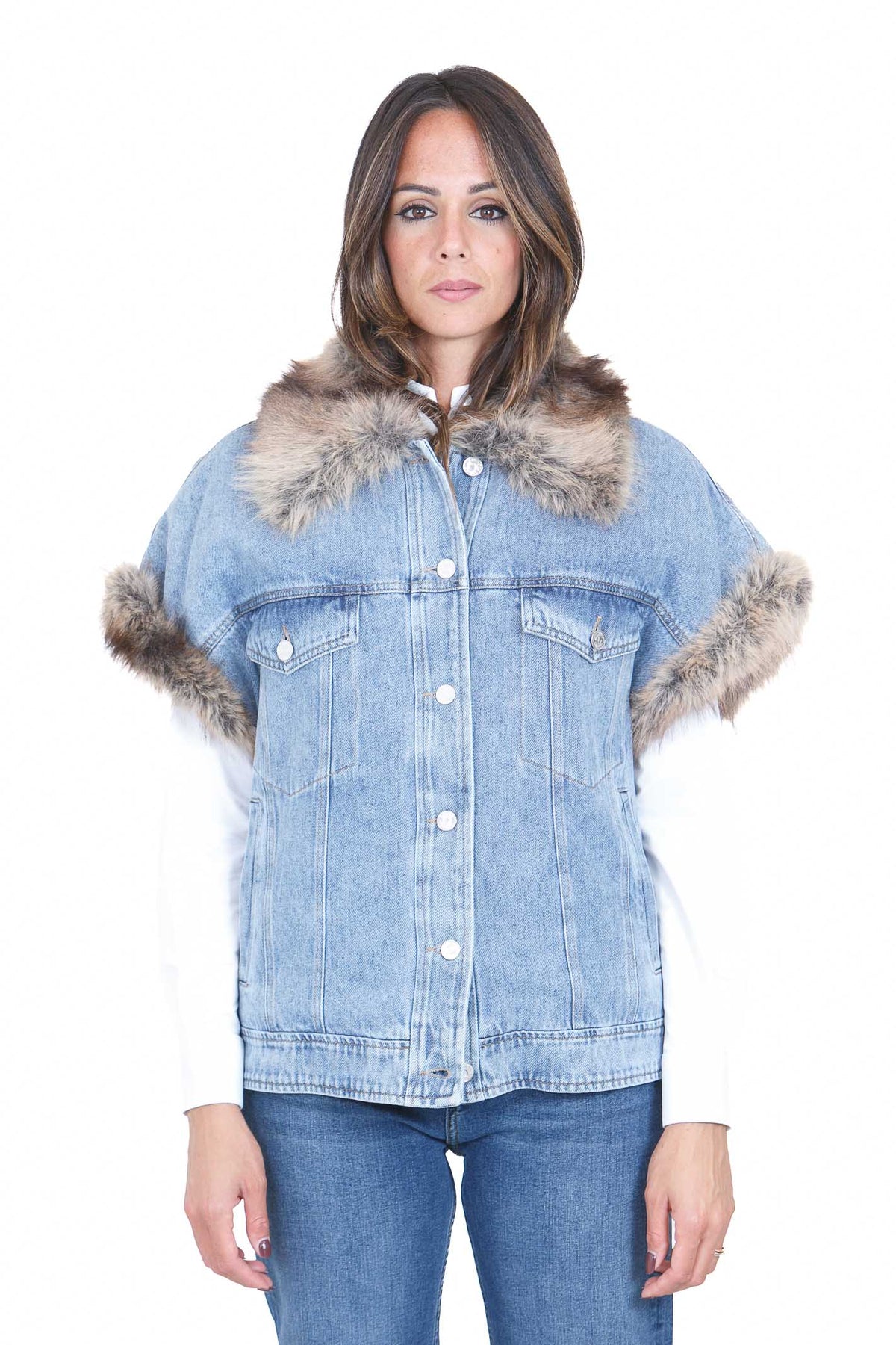 LIU JO Gilet Blue luxury UF6154D0347 79093