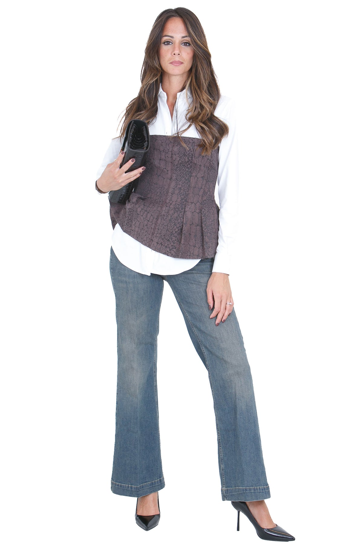 LIU JO Top Brown animalier UF6171D0369 87519