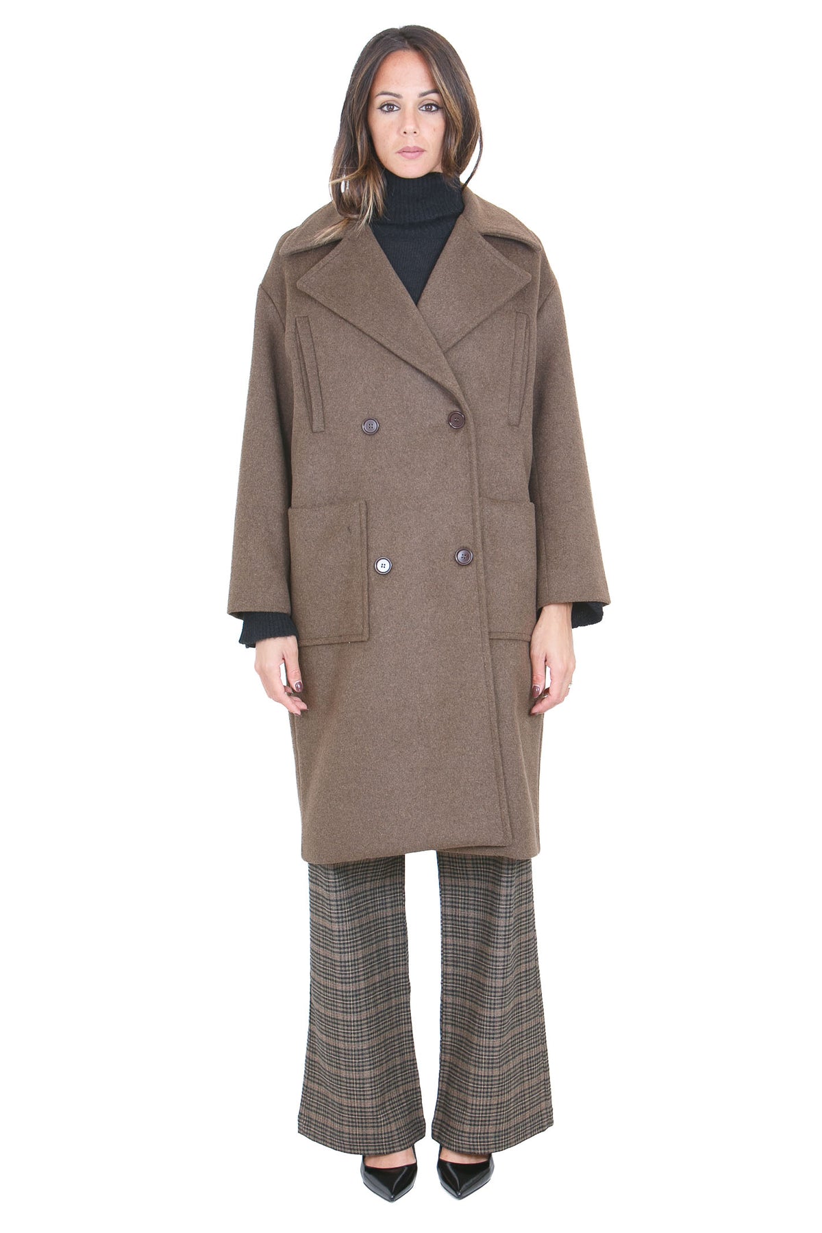MADAME VENICE Cappotti Marrone GREY MR