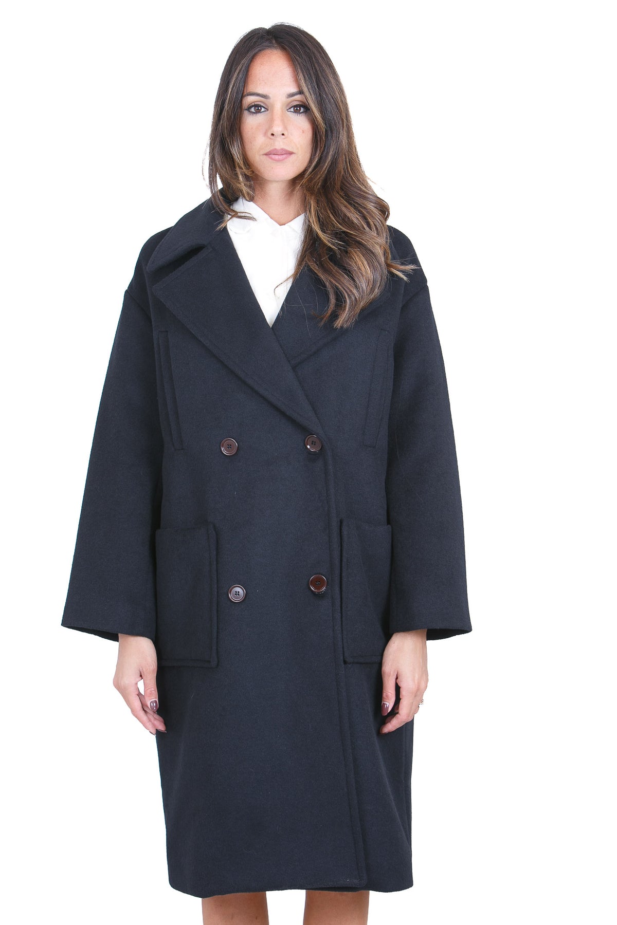 MADAME VENICE Cappotti Nero GREY NR
