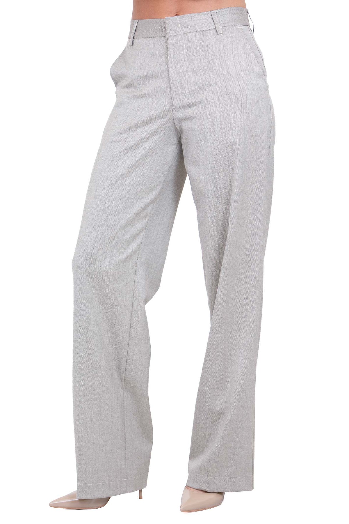 MAR DE MARGARITAS Pantaloni Tortora 1766-TPV0010 BE09