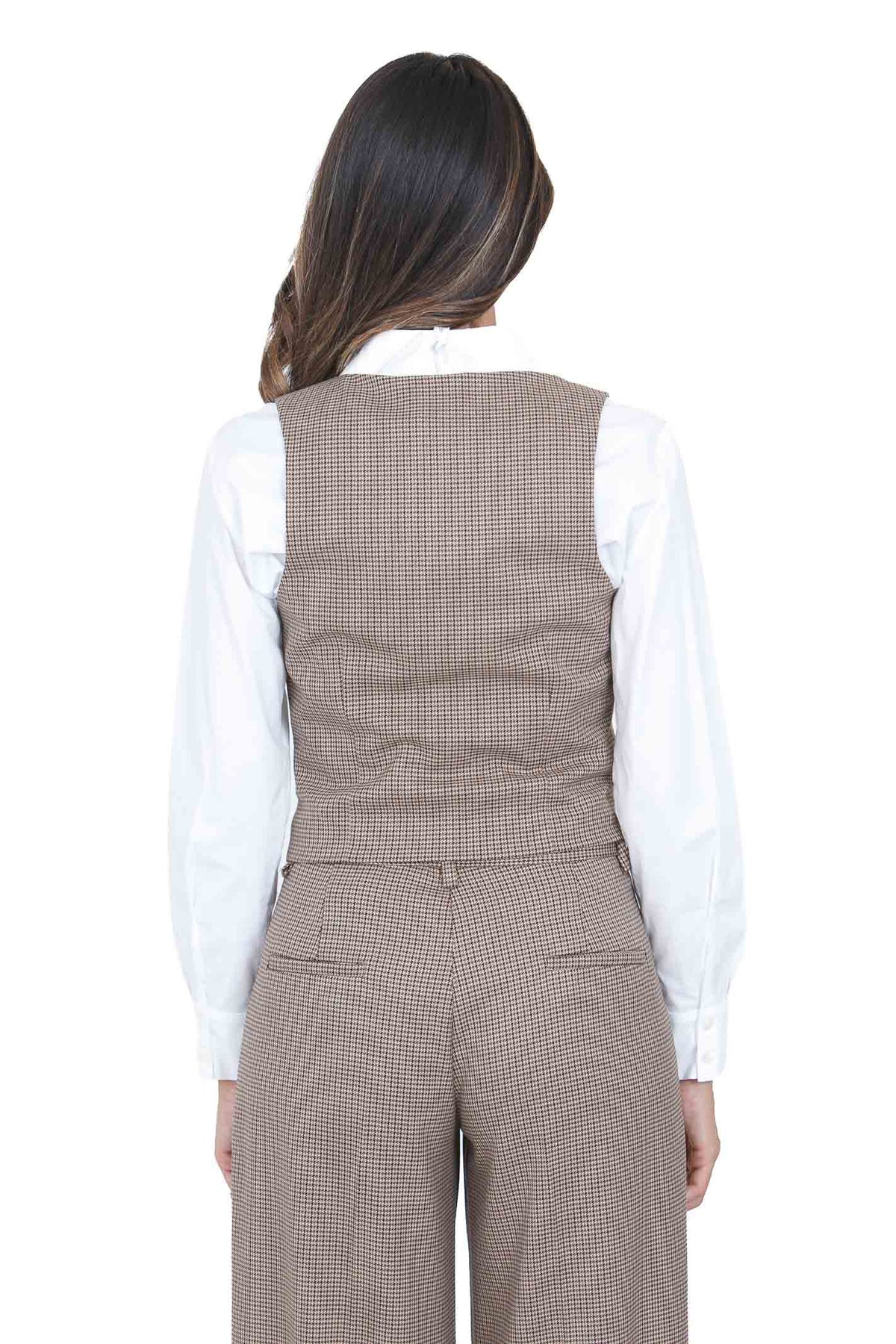MAR DE MARGARITAS Gilet Pied de poule 1778-TPV0009 MA89