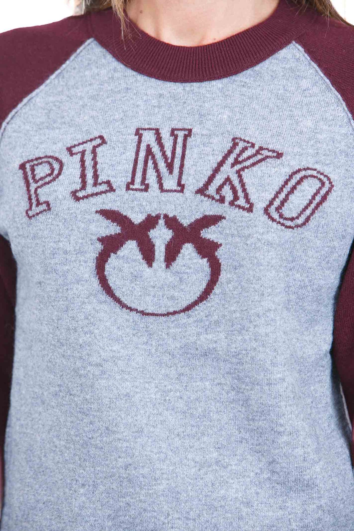 PINKO Maglie Grigio/bordeaux AMSTERDAM-107326-A3IO IY9