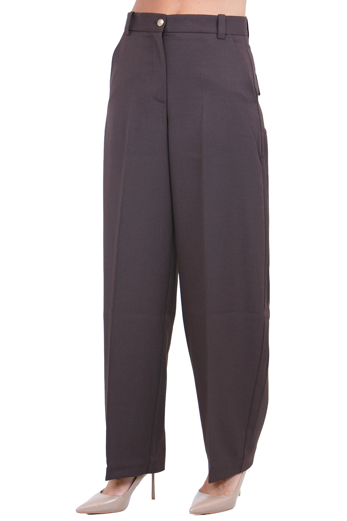 PINKO Pantaloni Marrone oltre buio BALBINO-107712-A3MS M04