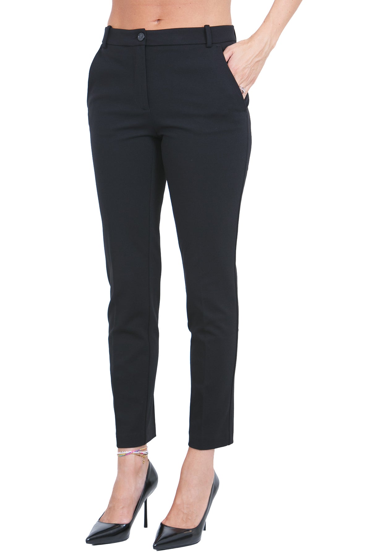 PINKO Pantaloni Nero limousine BELLO-100155-A3NV Z99