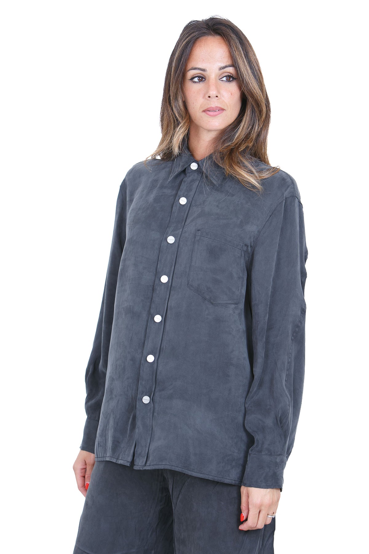 PINKO Camicie Nero caviale CARESER-107169-A3F8 Z98