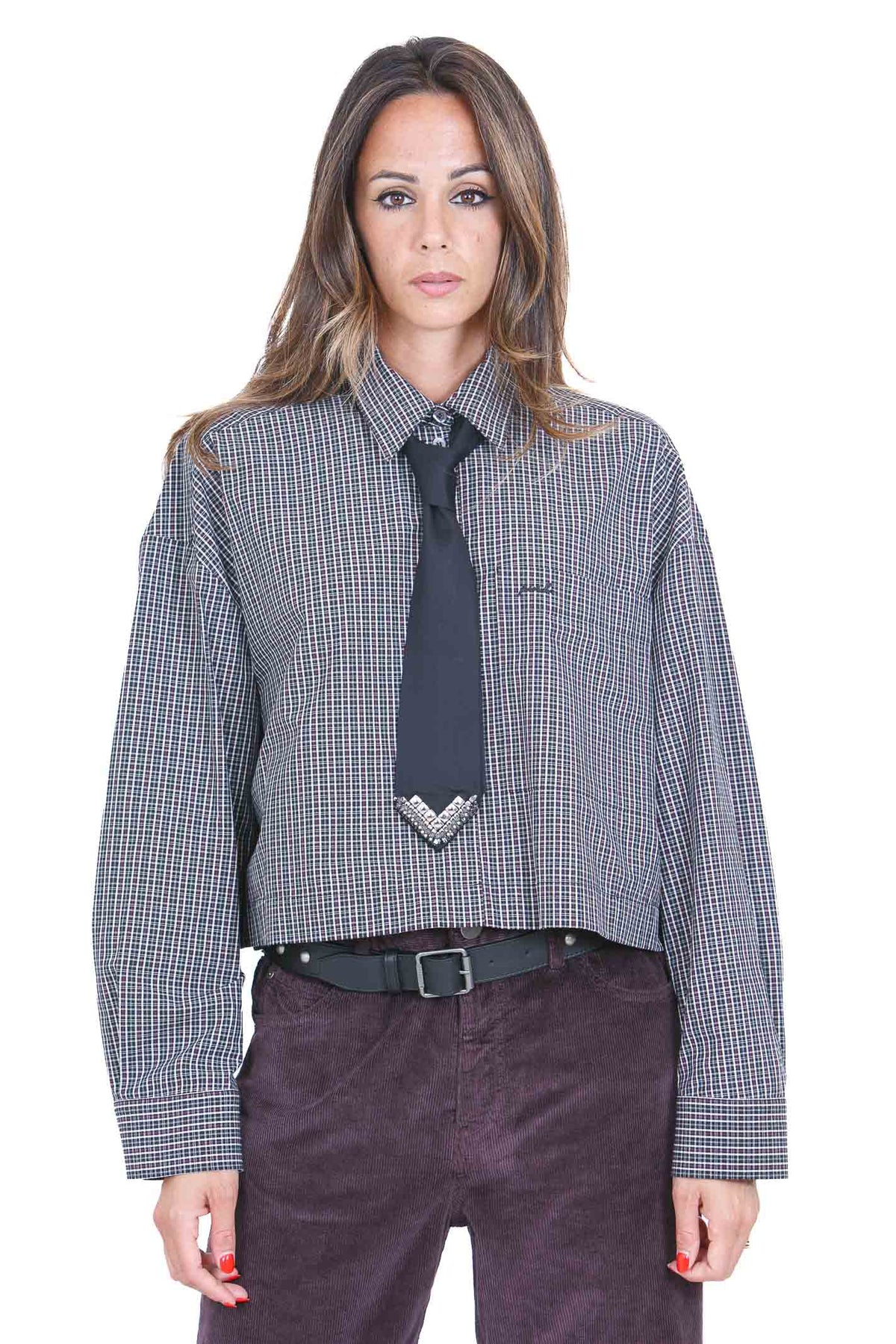 PINKO Camicie Nero/bianco/rosso CARLINA-107453-A3FQ ZF6