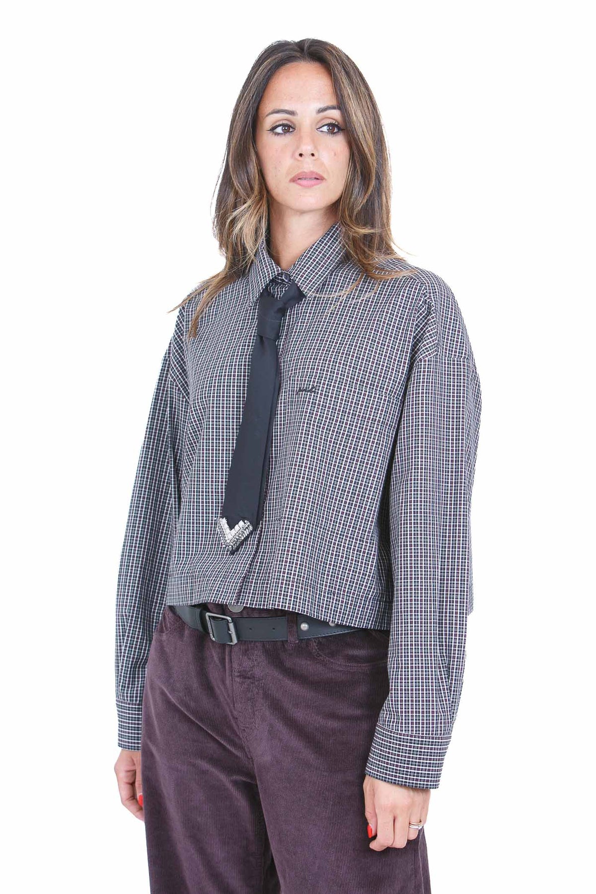 PINKO Camicie Nero/bianco/rosso CARLINA-107453-A3FQ ZF6