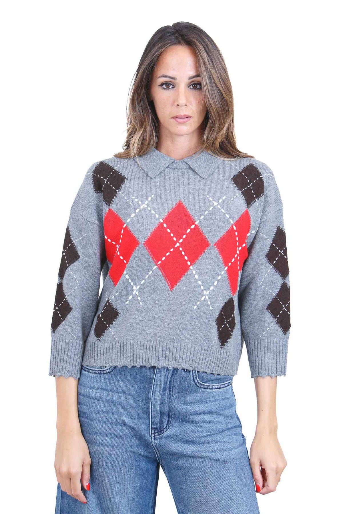 PINKO Maglie Grigio/marrone CORK-107286-A3IE IL1