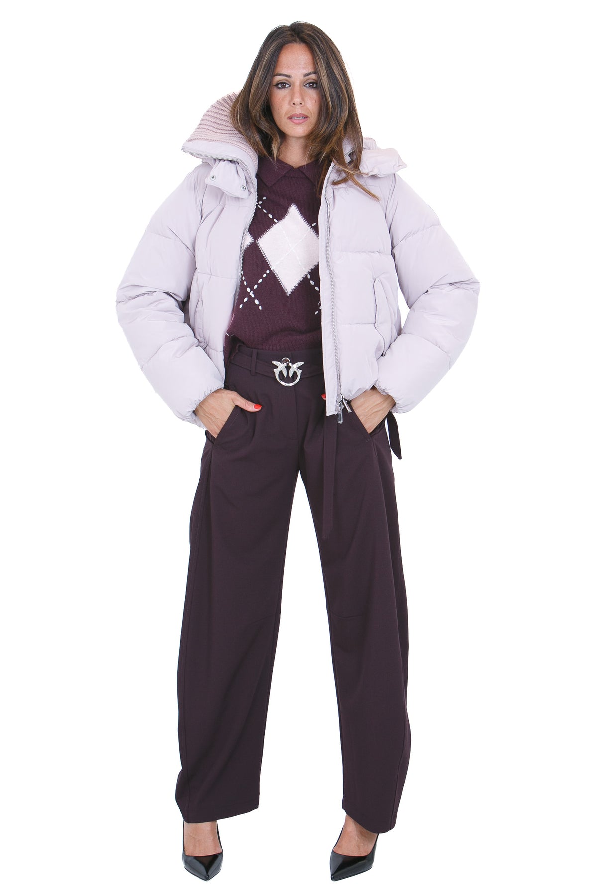 PINKO Piumini Viola ghiaccio DIANTHUS-107161-A39J O06
