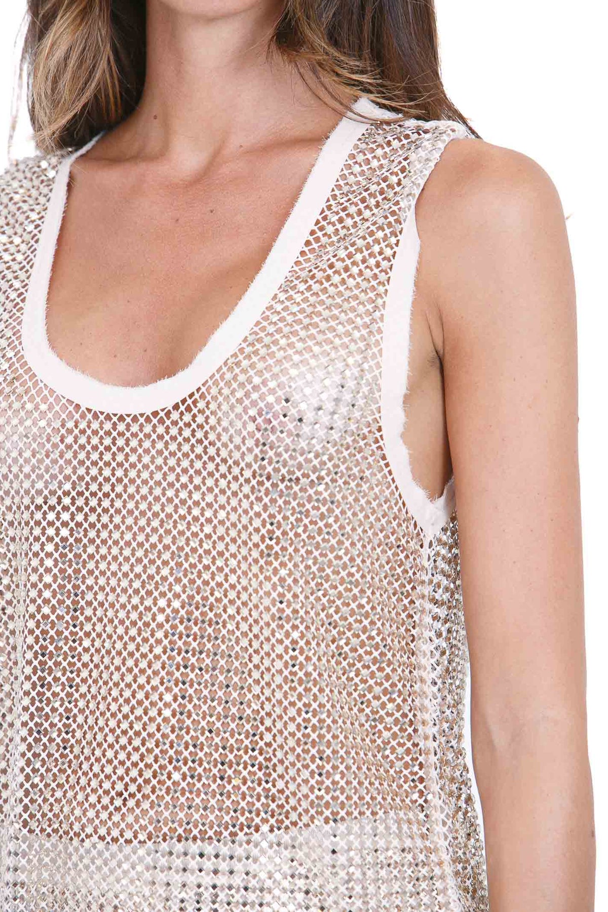 PINKO Top Oro metallico chiaro DYANE-107518-A3IH H78