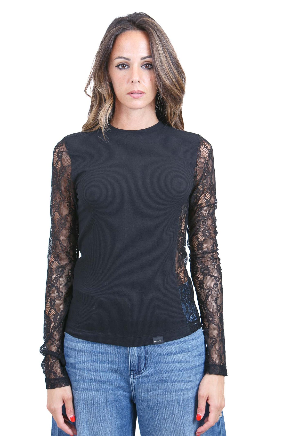 PINKO T- Shirt Nero limousine FUCECCHIO-107524-A3K6 Z99