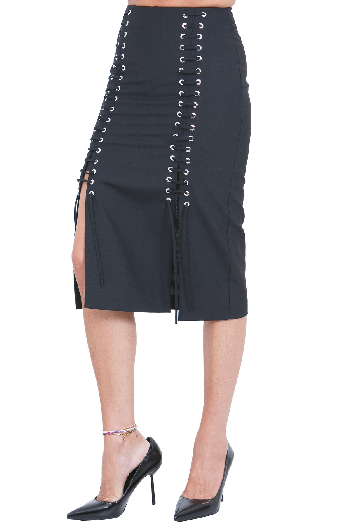 PINKO Gonne Nero limousine GEM-107564-A3G3 Z99