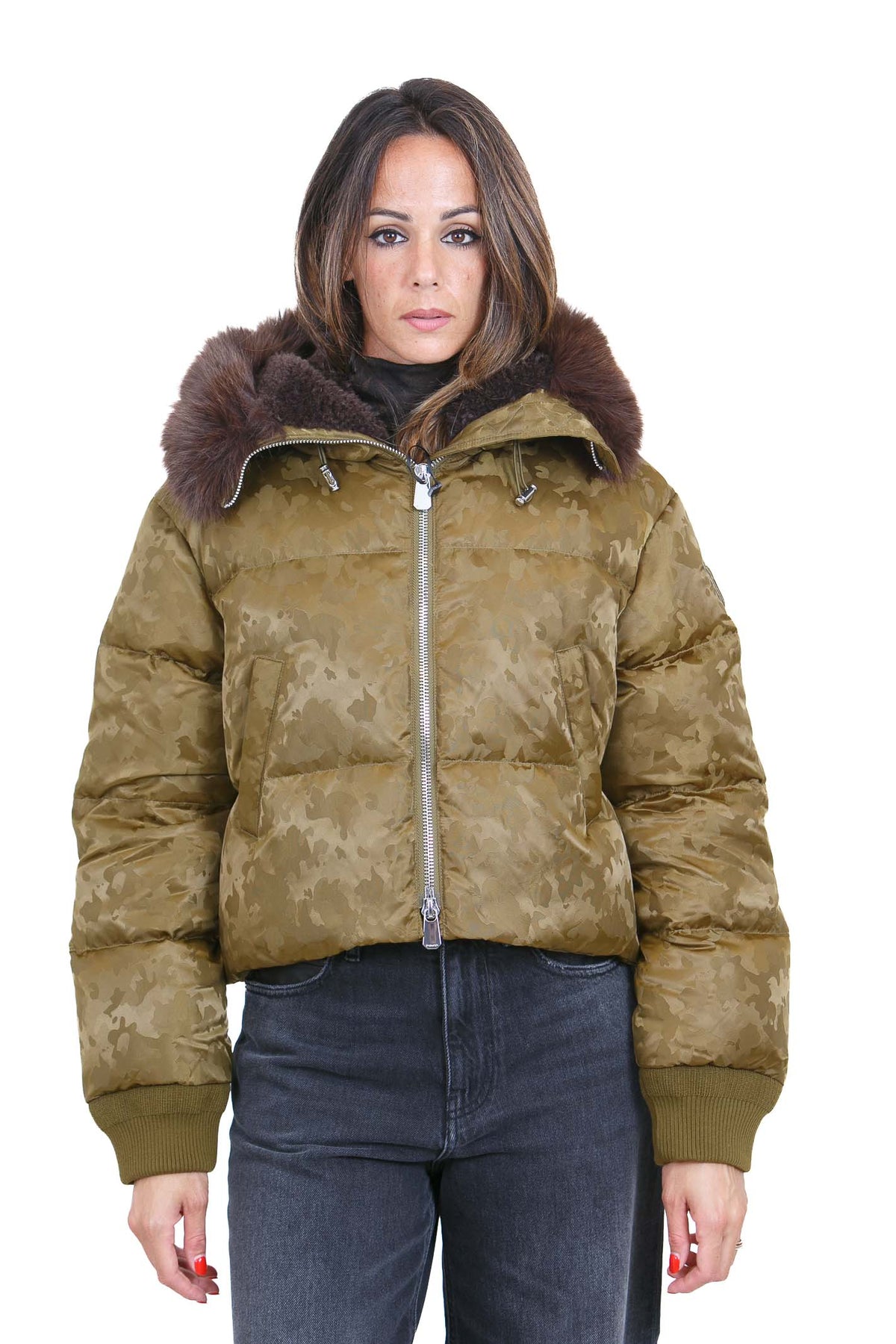 PINKO Piumini Verde pietra PIASTRAIA-107725-A3LZ V59