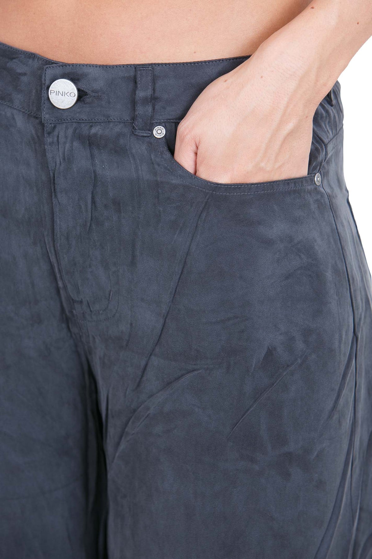 PINKO Pantaloni Nero caviale PORTA-107170-A3F8 Z98
