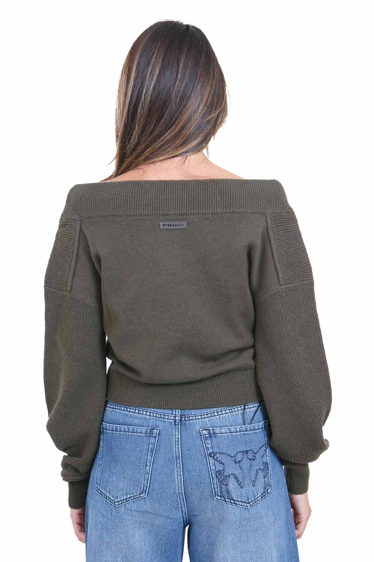 PINKO Maglie Verde militare RINGHIO-107874-A3P4 X18