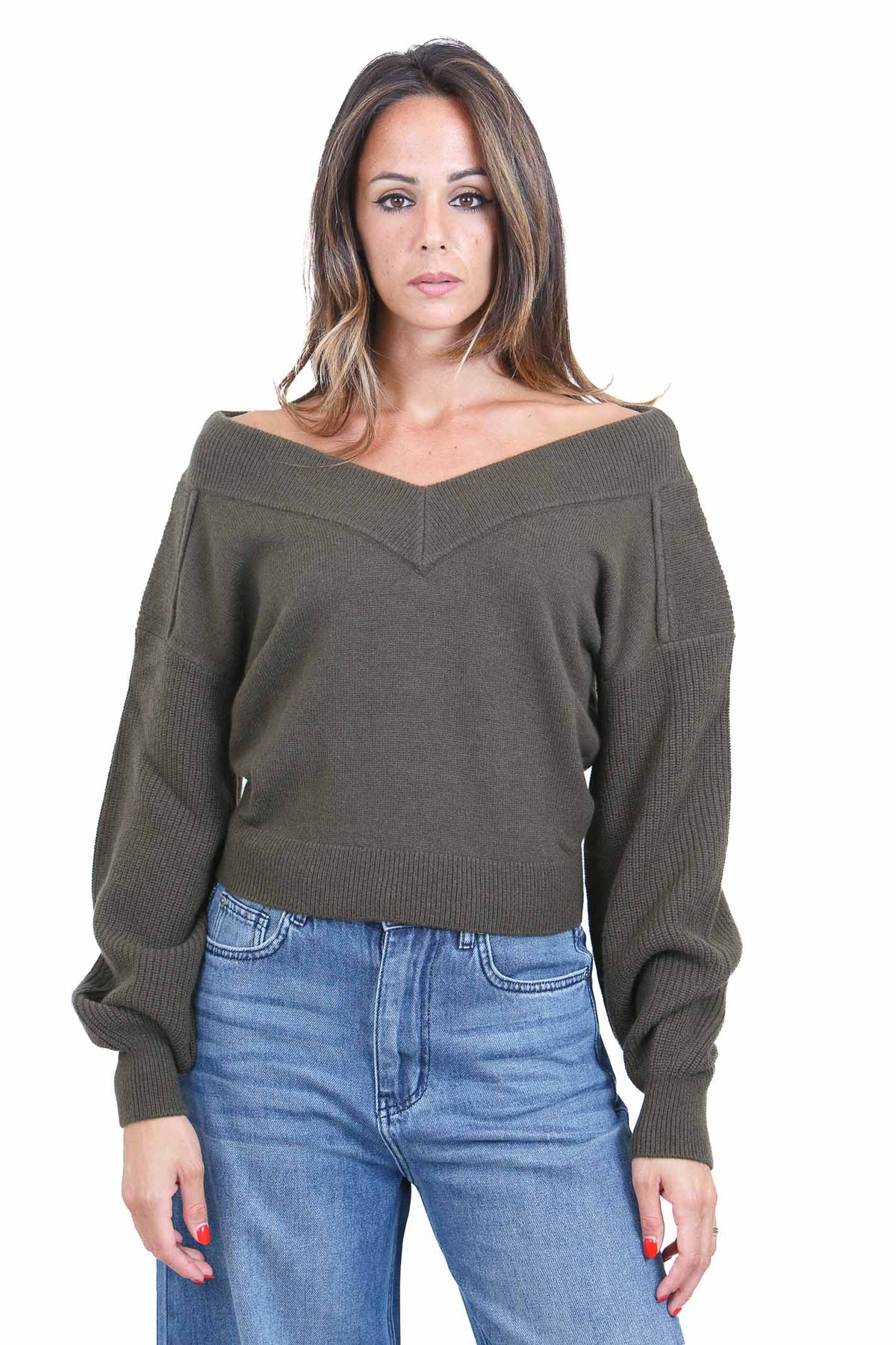 PINKO Maglie Verde militare RINGHIO-107874-A3P4 X18
