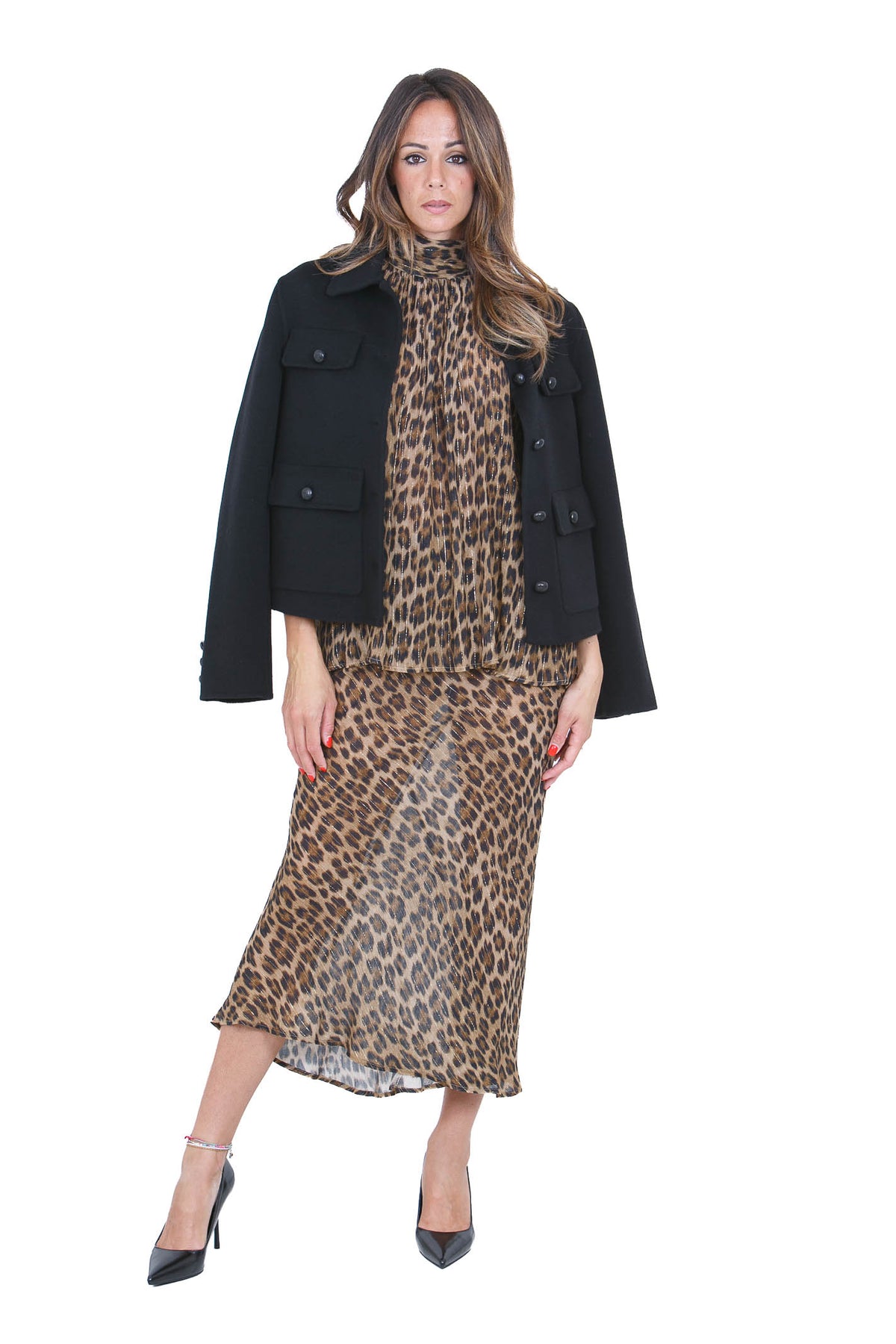 SEMICOUTURE Blazer Nero ALISA-Y6WV01 Y69-0