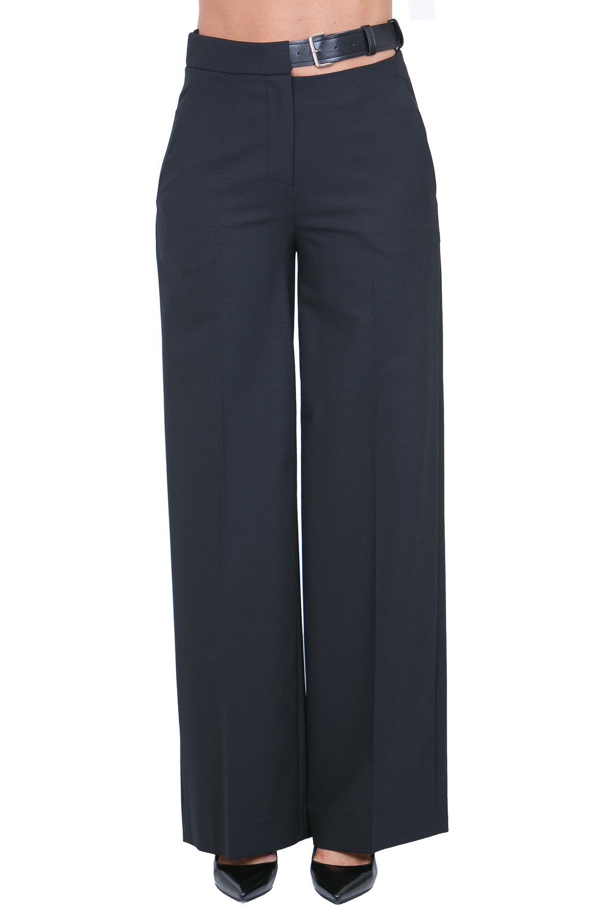 SEMICOUTURE Pantaloni Nero DEBBIE-Y6WI31 Y69-0
