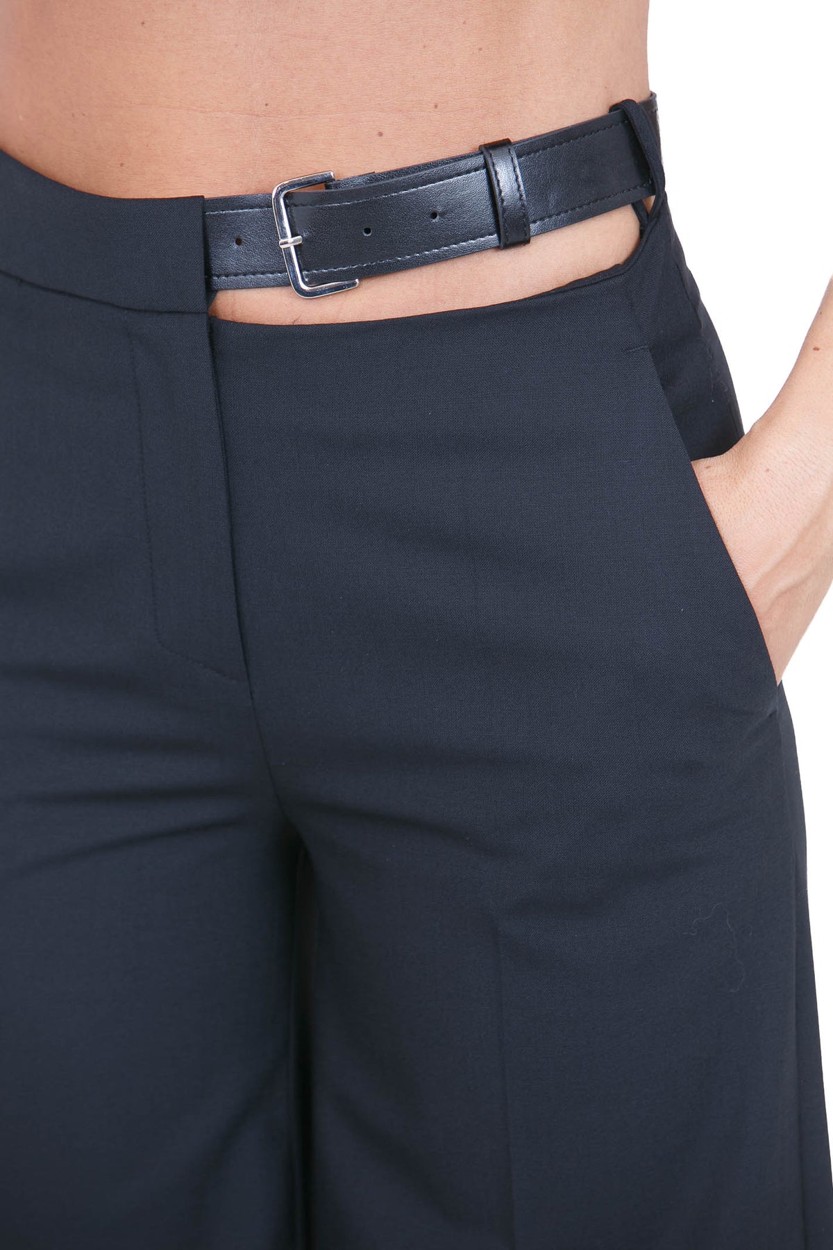 SEMICOUTURE Pantaloni Nero DEBBIE-Y6WI31 Y69-0