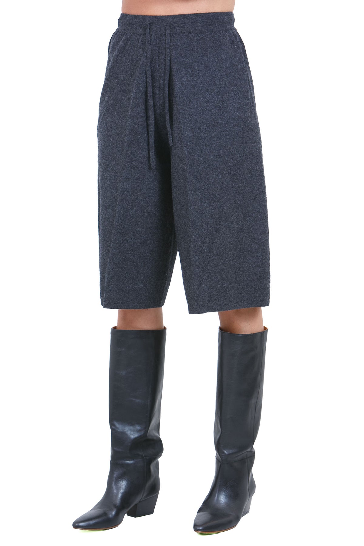 SEMICOUTURE Bermuda Grigio melange scuro ELIZABETH-Y6WB06 Y47-0
