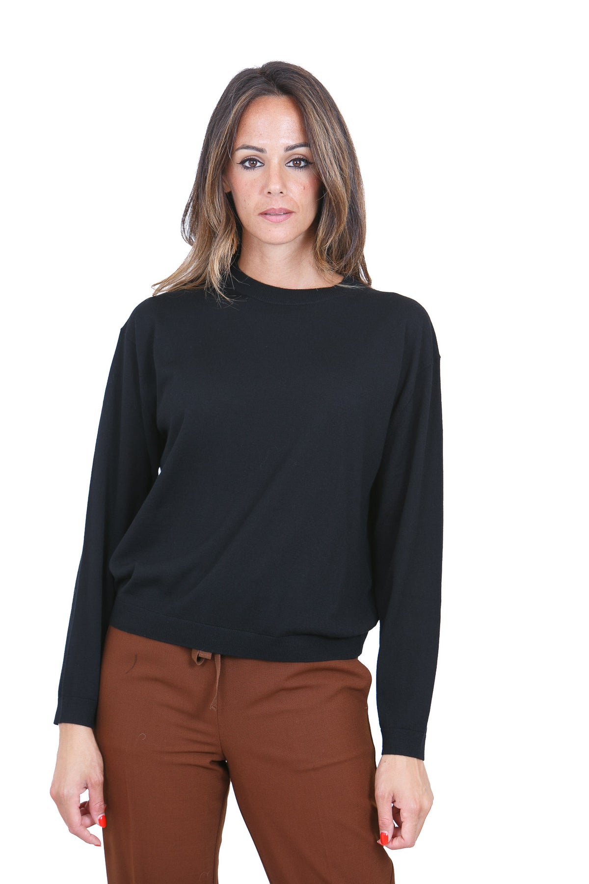 SEMICOUTURE Maglie Nero HALEY-Y6WC52 Y69-0
