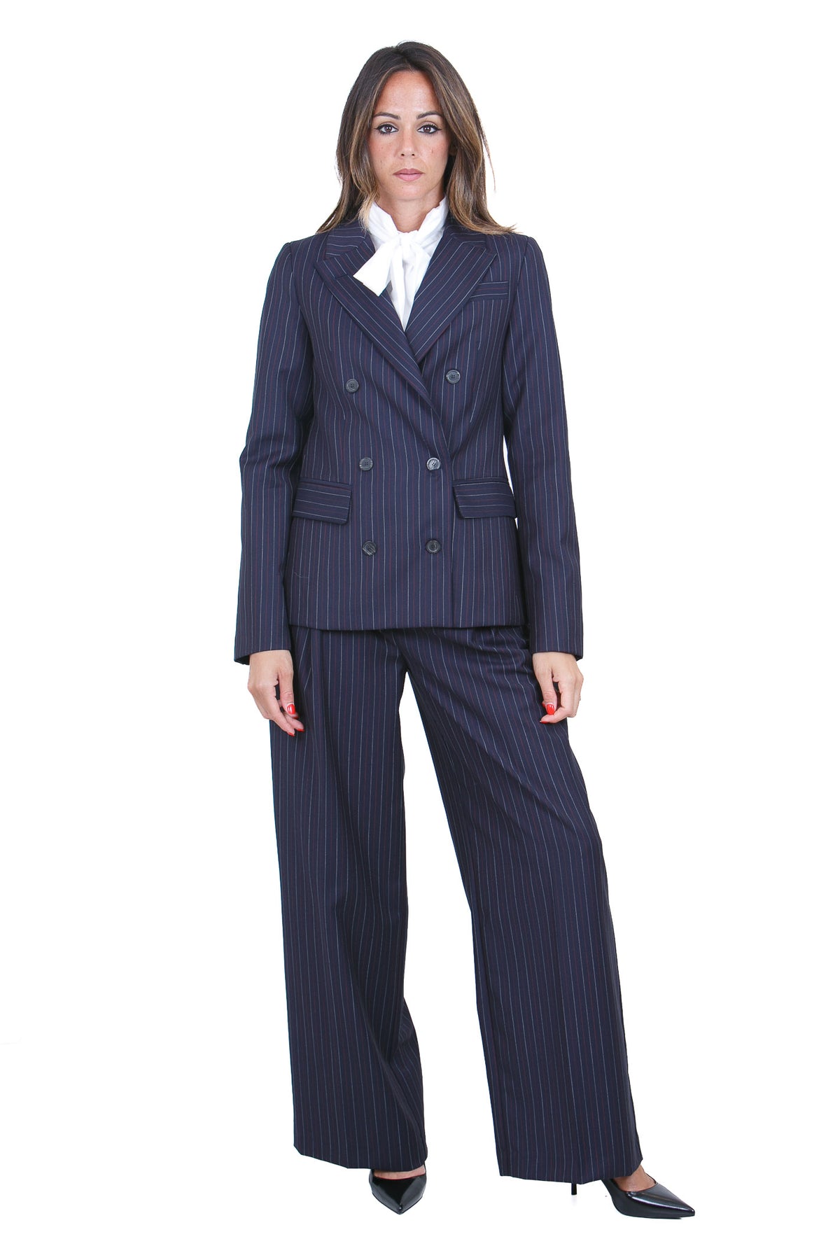 SEMICOUTURE Blazer Blu/rosso JANEL-Y6WM56 RG116