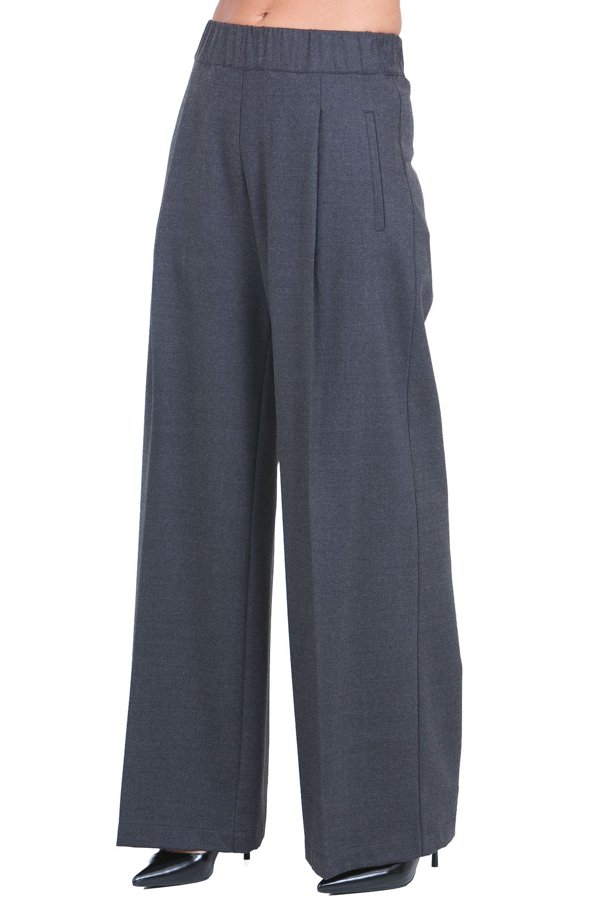 SEMICOUTURE Pantaloni Antracite JHONNY-S6WI31 Y51-1