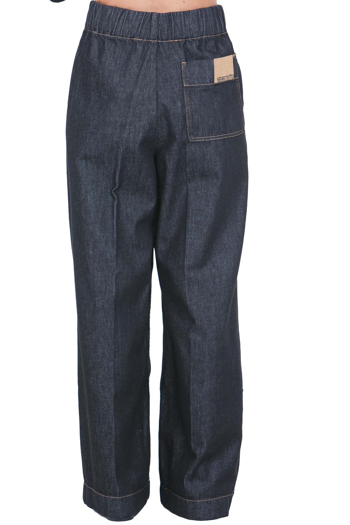 SEMICOUTURE Jeans Nero JIMMY-Y6WY28 Y69-0