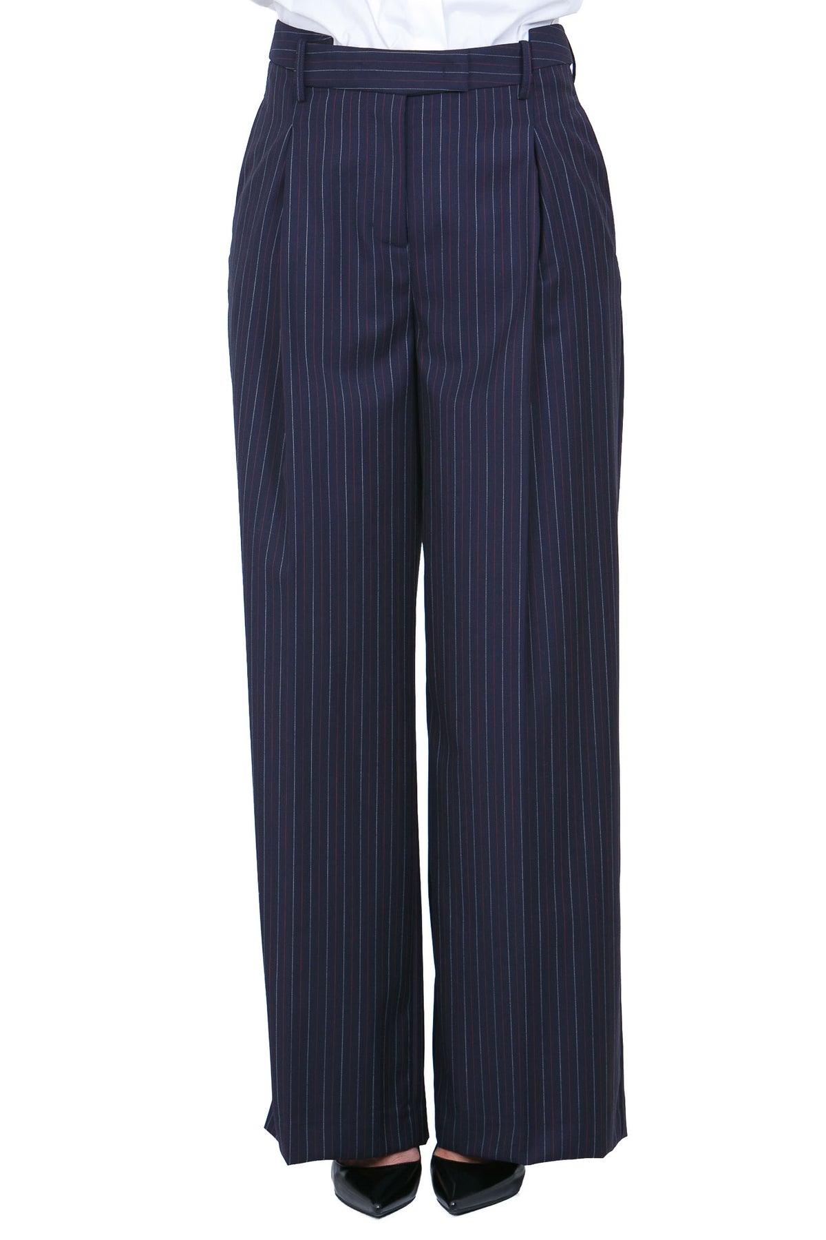 SEMICOUTURE Pantaloni Blu/rosso JULY-Y6WM63 RG116