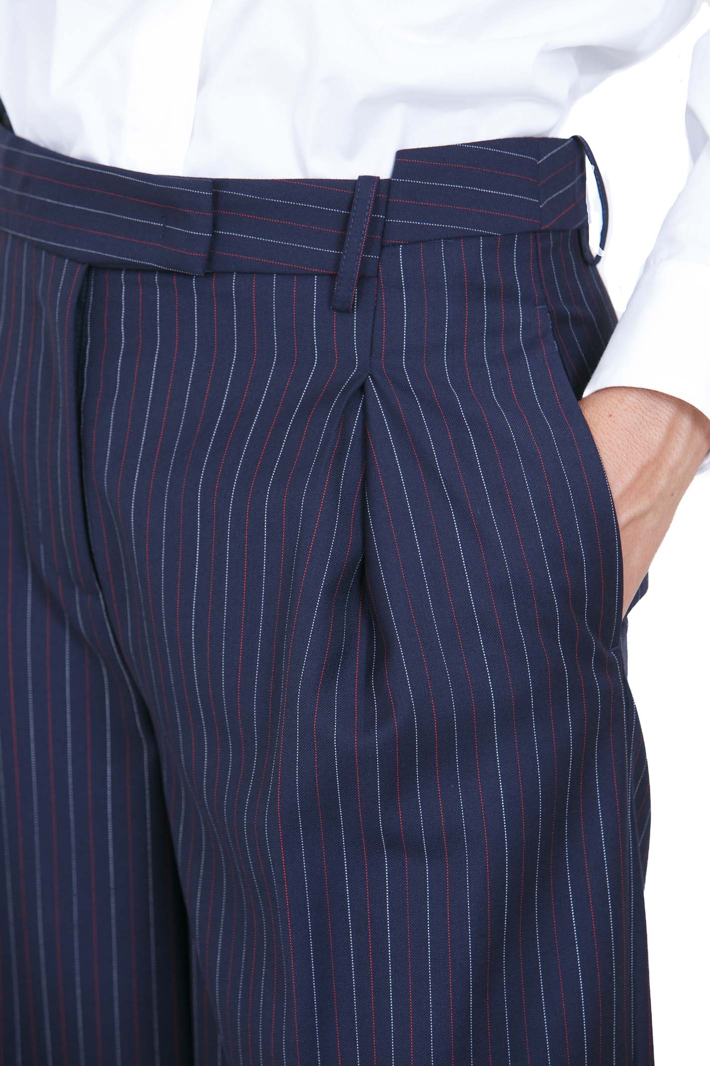SEMICOUTURE Pantaloni Blu/rosso JULY-Y6WM63 RG116