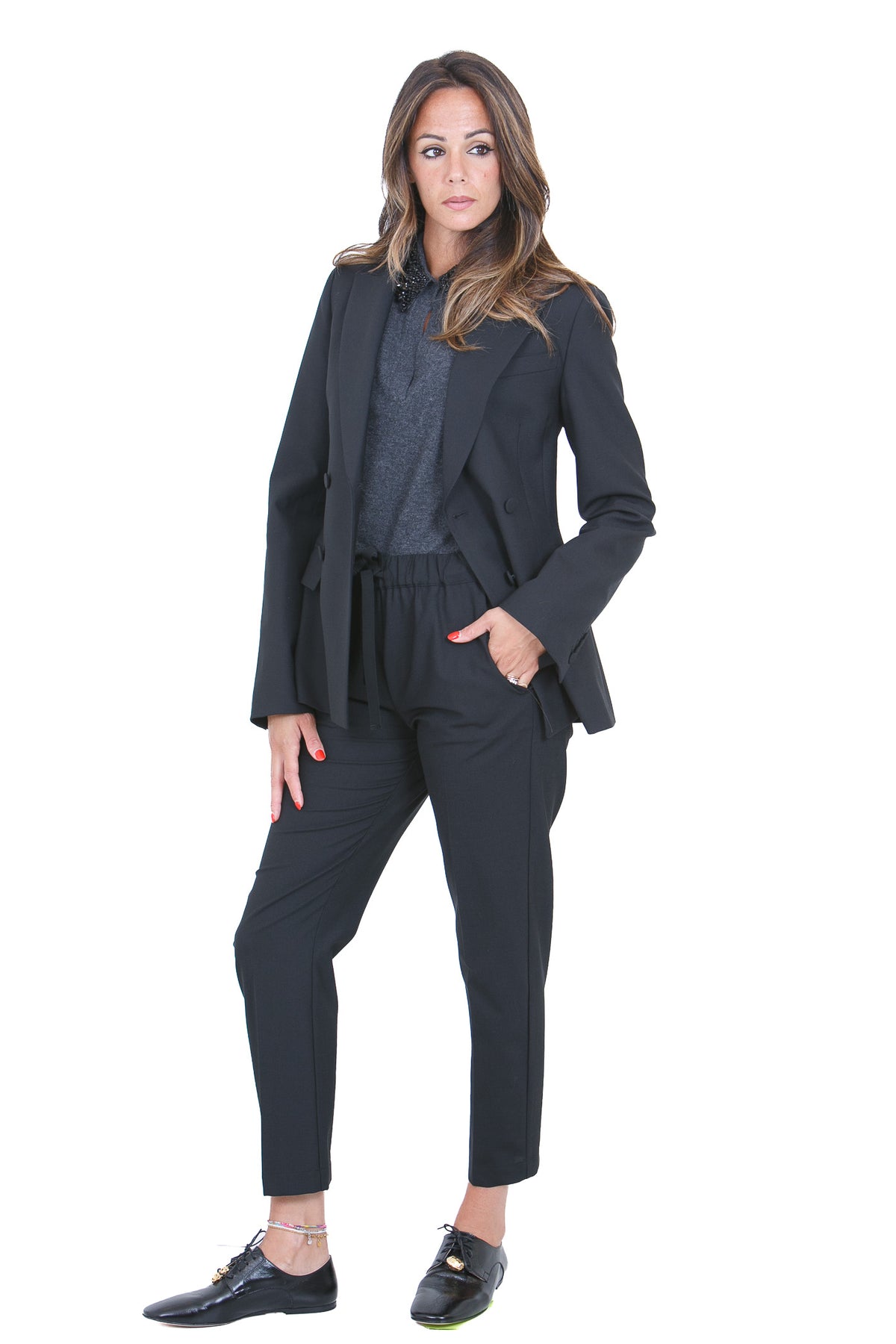 SEMICOUTURE Maglie Grigio melange scuro MARGY-Y6WH70 Y47-0
