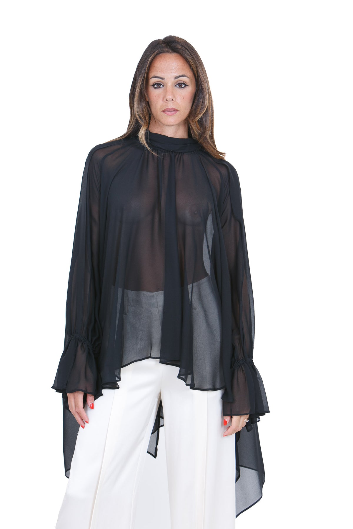 SEMICOUTURE Bluse Nero RENIE-S6WU12 Y69-0